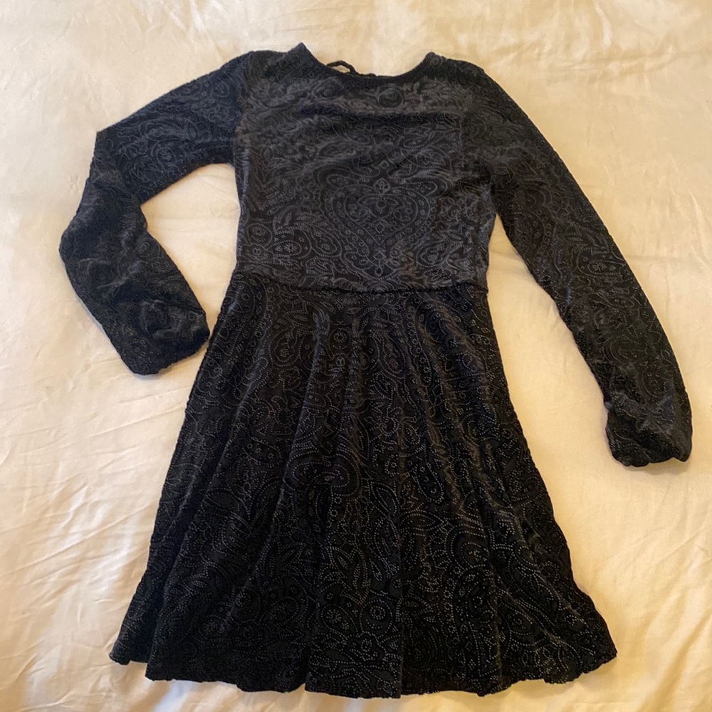 Fit & flare open back dress